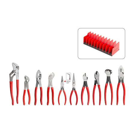 Tekton Gripping and Cutting Pliers Set with Rack (10-Piece) PLR99201